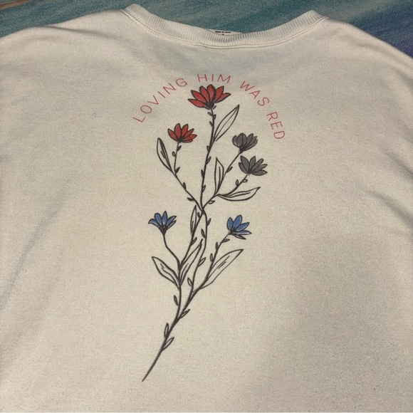 Taylor Swift Loving Him Was Red Crewneck women’s size L Official Merch - Picture 9 of 14